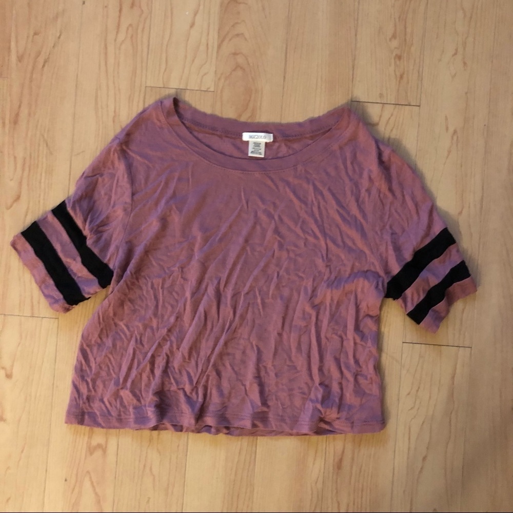 Bozzolo red baseball tshirt mid sleeve